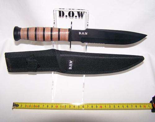 D.O.W Blades. Hunting Tactical, Fishing and Zombies Knife with Sheath - K4875