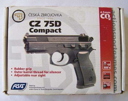 ASG CZ 75D Compact 4.5mm Co2 BB Pistol + Extra Magazine + LOTS OF EXTRA's