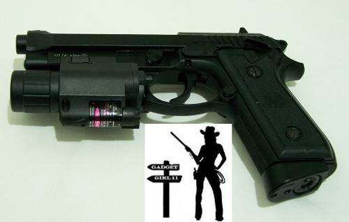 KWC " Replica of Taurus PT92 4.5MM C02 Pistol Semi/Full Auto + Laser Combo + Extra's