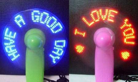 LED Programmable Message Fan **GREAT,FUN GIFT**