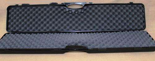 Single Rifle Hard Gun Case 1200mm x 240mm x 100mm. Egghell Foam Padding.