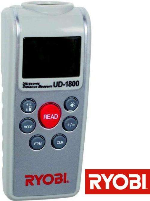 Ryobi Ultrasonic Distance Measure 0.6- 18m (UD-1800)