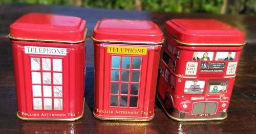 Collection of tins