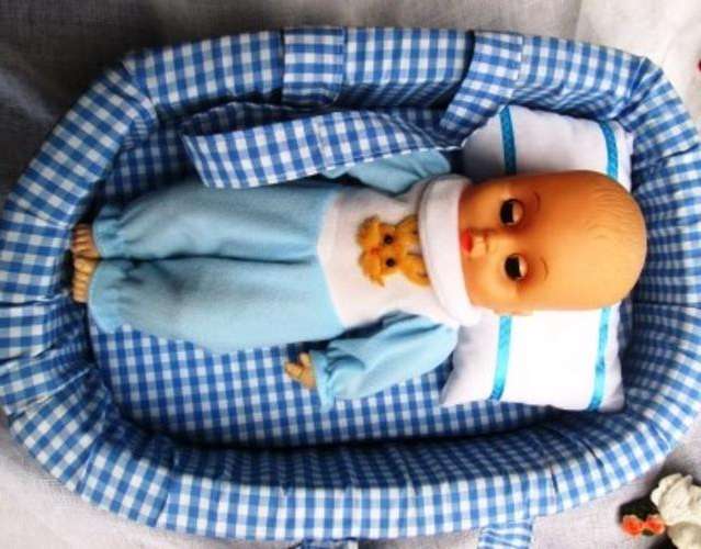 Doll with Bed - 40cm in lenght