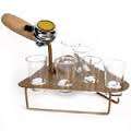 Drinking Game with Tot Glasses, Bell and Dices