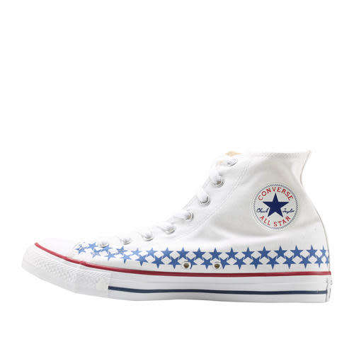 Converse Chuck Taylors - Blue and Red Stars - Size 8 - 100% Authentic