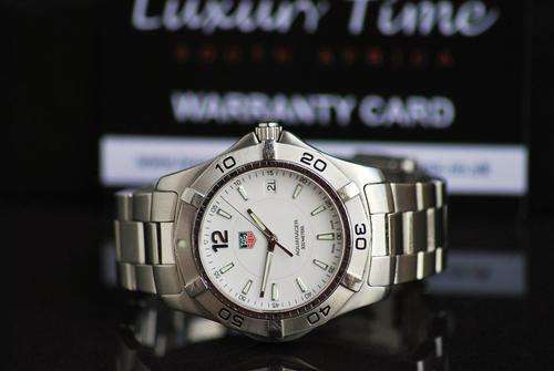 Tag Heuer Aquaracer Mens watch white dial 41mm**1st Bidder will win Auction***