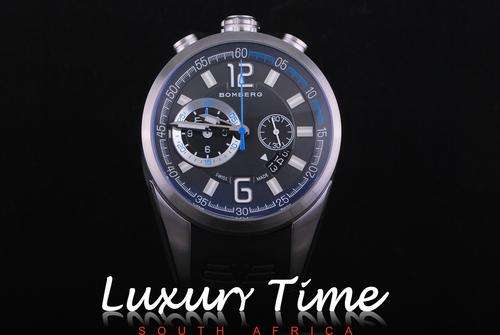 Bomberg 1968 Chronograph 44mm Grey and Blue Dial Men's Watch