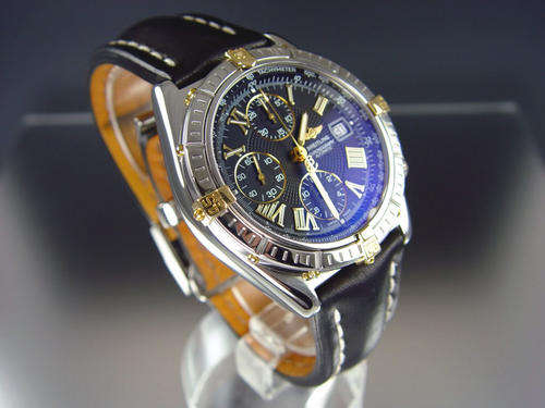 BREITLING CROSSWIND 43mm 18K GOLD/SS BLACK DIAL