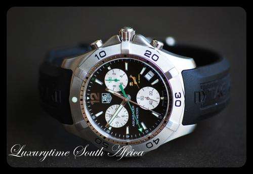 TAG HEUER AQUARACER 2000 MENS CHRONOGRAPH SPRINGBOKS**LIMITED EDITION ONLY 500 MADE**R1 NO RESERVE**