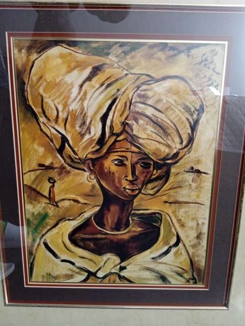 NICELY FRAMED PRINT ON CANVAS BY WELL KNOWN ARTIST!! IRMA STERN. A MUST HAVE