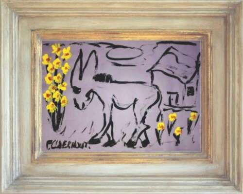LARGE Frans Claerhout - Donkey - 595mm x 420mm