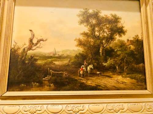 19th CENTURY RICHARD H. HILDER(1813-1852) OIL ON WOOD PANEL