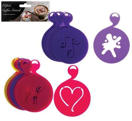 12 Piece Cupcake / Cappuccino  Lasercut Stencils