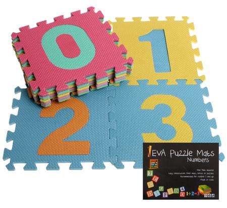 Edu Eva Mat Numbers 10pc 30x30cm