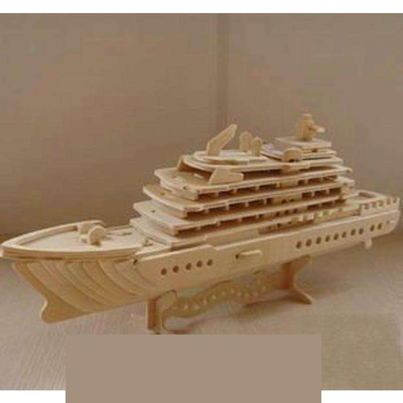 3D WOOD PUZZLE - BUILD A CRUISE YACHT