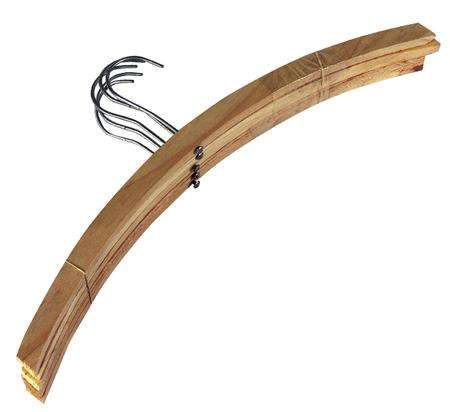 ADULT WOODEN CLOTHING HANGERS 5 Piece