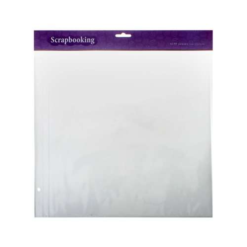 Scrapbook Polypropylene Sleeves - 10 piece