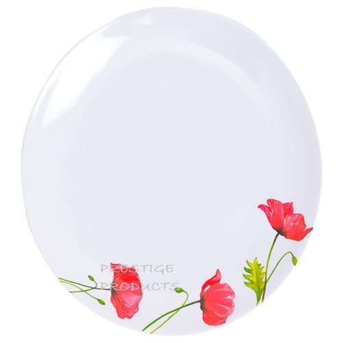 Set Of 4 Melamine Dinner Plates Picnic Outdoor 28 cm - Printed Design