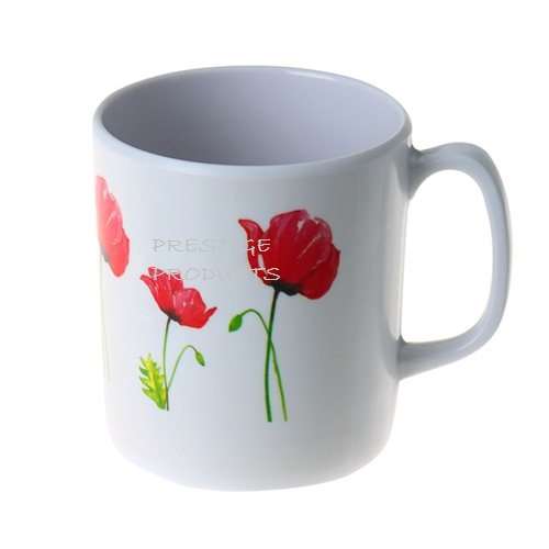 4 X MELAMINE MUGS - printed design