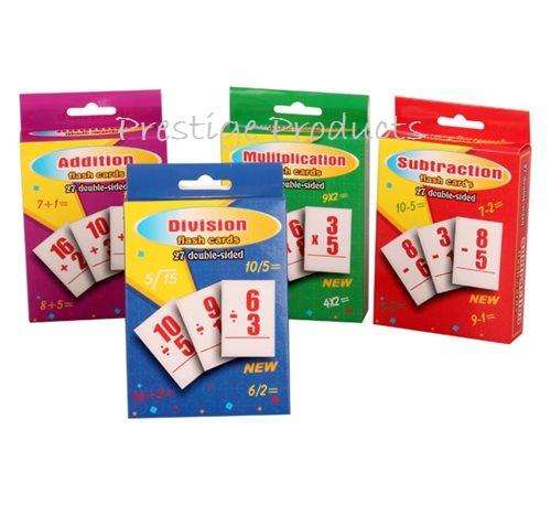 Math Flash Cards 1 pack  (available in Addition, Subtraction, Multiplication & Division)