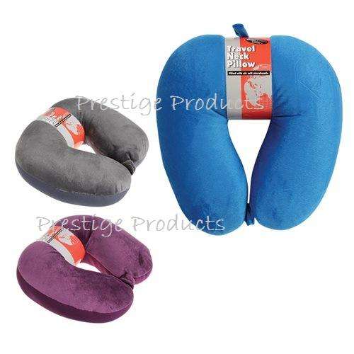 1 x Travellers Neck Cushion  U Shape Travel Pillow Microbead