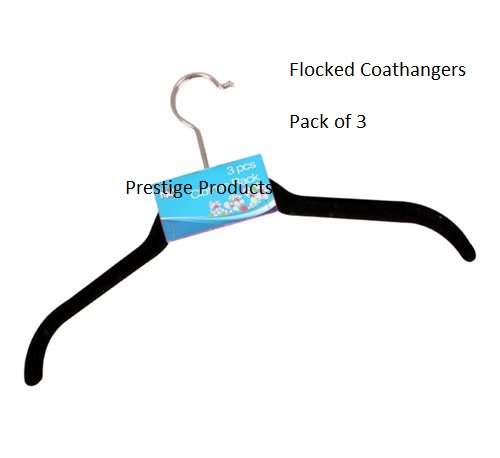 3 Piece x Non-Slip Flocked Velvet  Coat Clothes Dress Hangers Travel
