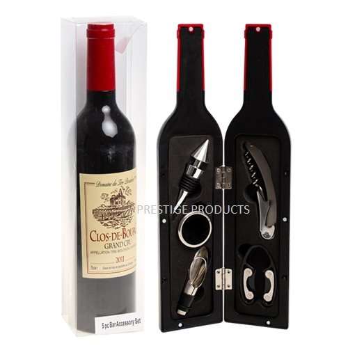 1 x 5 Pc Magic Wine Bottle Opener Corkscrew Stopper Bar Accessory Gift Set Holder