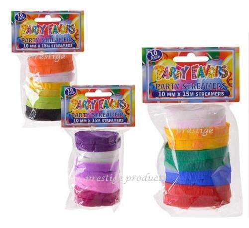 1 x Streamers 10-Rolls 1cm 15m - packs are random