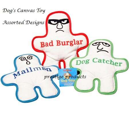 1 x Dog's Canvas Toy  Assorted Designs
