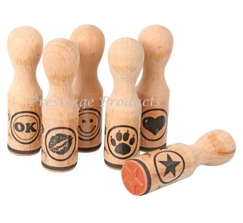 1 x Art & Craft Wood & Rubber Stamp