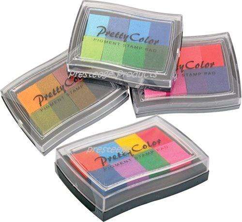 Art & Craft Assorted Colour Ink Pad  Box of 8 [Assorted Colours]]