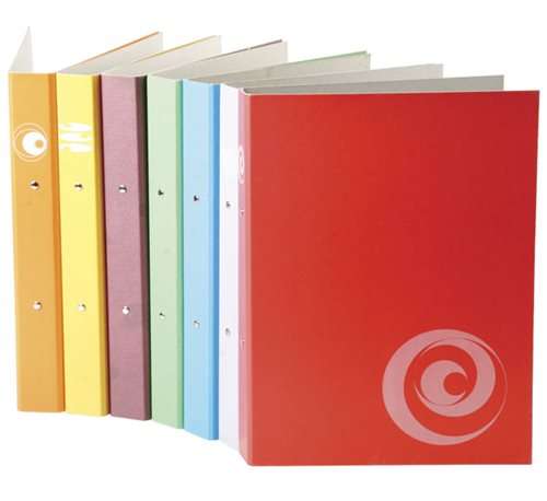 STATIONERY OFFICE SUPPLIES - A4 2 Ring Binder  20mm Capacity, Assorted Colours