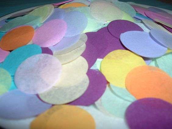 PACKET of PARTY CONFETTI 5cm - for TABLE DECOR/ BALLOON FILLER 200 pieces