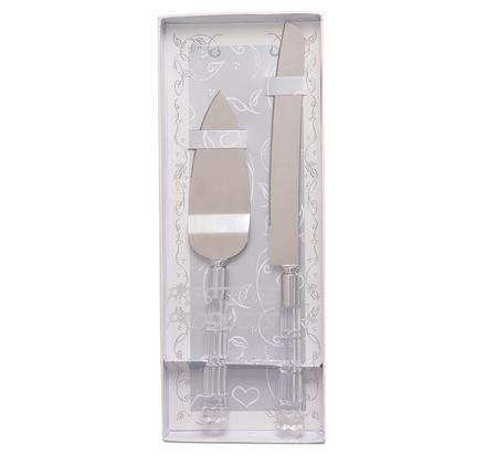 Wedding Cake Knife with Cake Lifter - Presented in a Gift Box