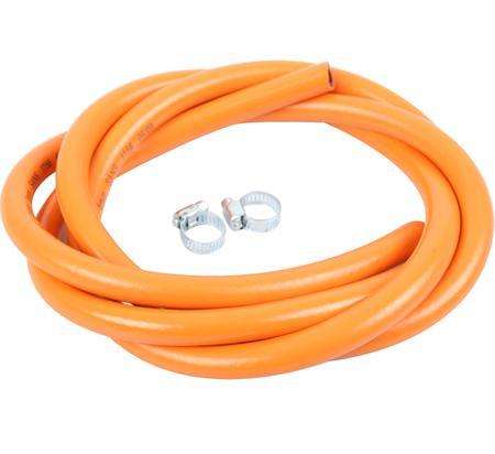 2m GAS HOSE and Clamps