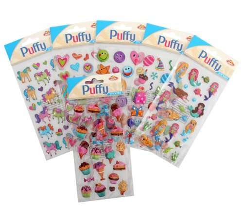 3D Puffy Foam Stickers  - Assorted only
