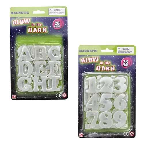 Glow-in-The-Dark Characters  26 Pieces, Letters