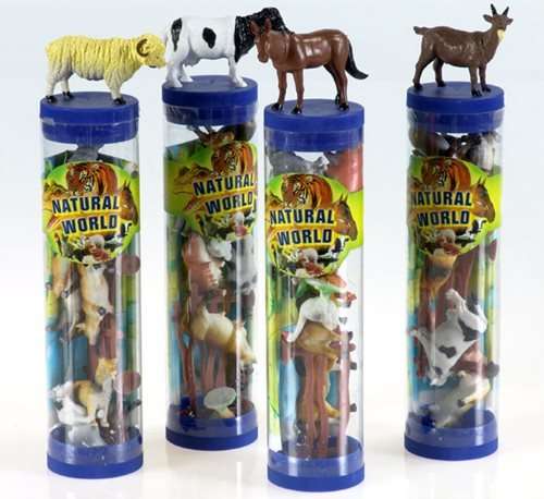 Farm Animals in a Tube