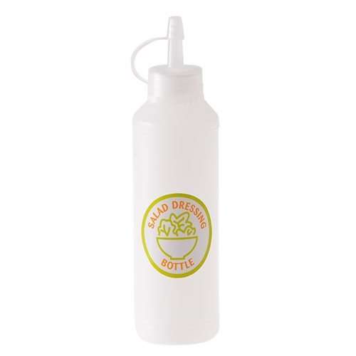 4  x Plastic Salad Dressing Bottle  500ml