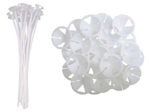 10 piece BALLOON STICK HOLDER IN WHITE