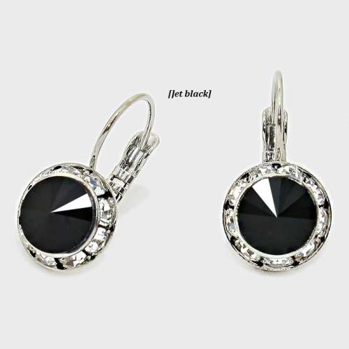1 x PAIR of Genuine Austrian Crystal Drop Earrings [11 colour designs to choose from]