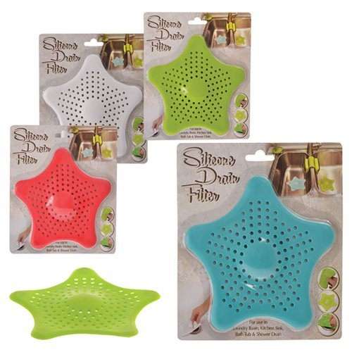 1 x Hair Catcher Bathtub Sink Strainer Shower Basin Drain Cover Filter Trap 15.5cm, Random Colours