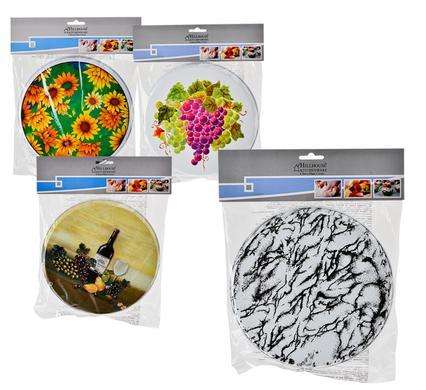 4 PLATE PATTERNED / PRINTED STOVE BURNER COVERS ASSORTED DESIGNS