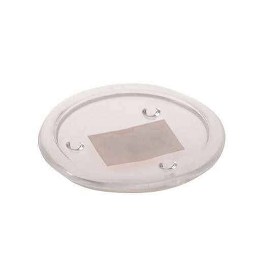 1 x Clear Glass Plate Candle Holder  10.5cm