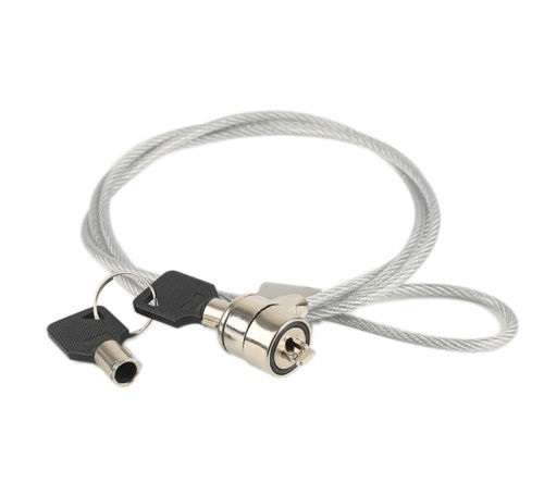 SECURITY CABLE CHAIN LOCK ANTI THEFT 1 KEY FOR COMPUTER LAPTOP NOTEBOOK