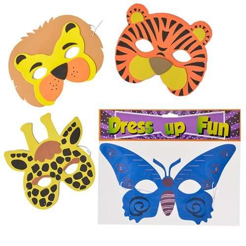 1 x Animals Mask  EVA, Assorted Designs