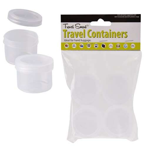 1 PACK of Travel Tubs  Pack 4, 30ml