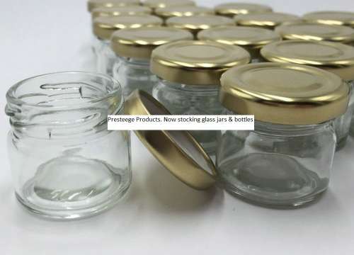 28ml Mini Glass Jar with gold lid
