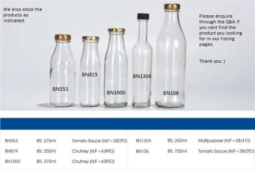 50 ml GLASS BOTTLE FLINT with cap